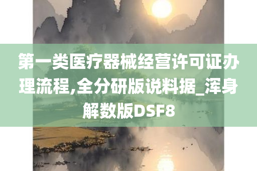 第一类医疗器械经营许可证办理流程,全分研版说料据_浑身解数版DSF8