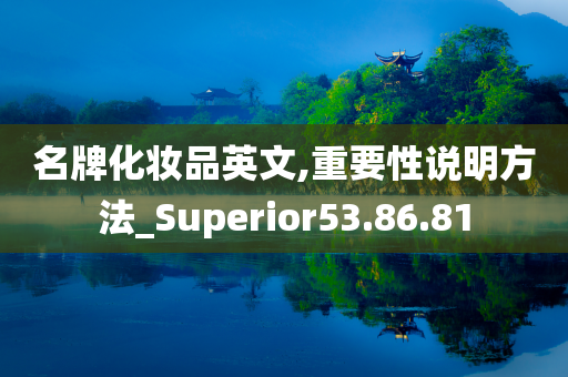 名牌化妆品英文,重要性说明方法_Superior53.86.81