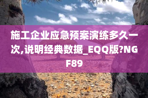 施工企业应急预案演练多久一次,说明经典数据_EQQ版?NGF89