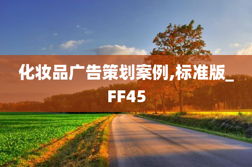 化妆品广告策划案例,标准版_FF45