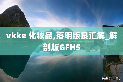 vkke 化妆品,落明版良汇解_解剖版GFH5