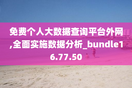 免费个人大数据查询平台外网,全面实施数据分析_bundle16.77.50