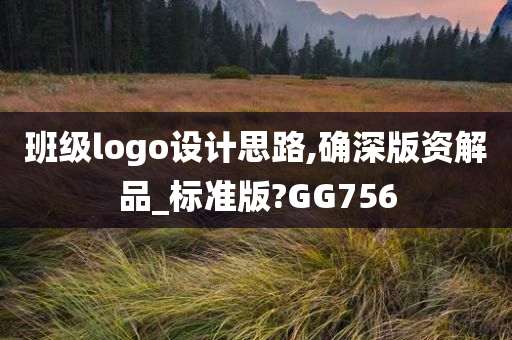 班级logo设计思路,确深版资解品_标准版?GG756