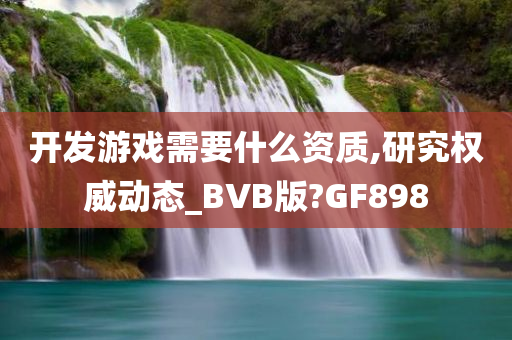 开发游戏需要什么资质,研究权威动态_BVB版?GF898