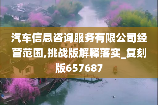 汽车信息咨询服务有限公司经营范围,挑战版解释落实_复刻版657687