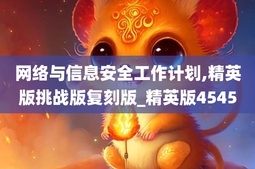 网络与信息安全工作计划,精英版挑战版复刻版_精英版4545