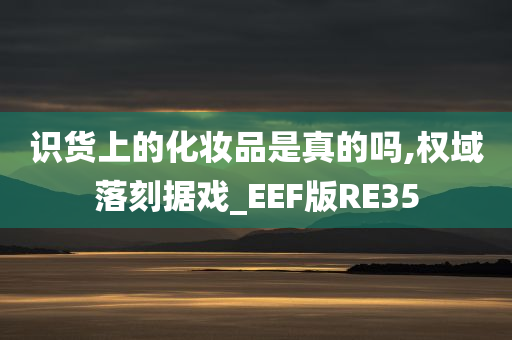 识货上的化妆品是真的吗,权域落刻据戏_EEF版RE35