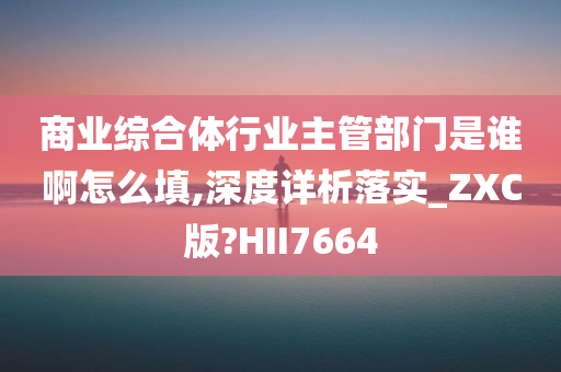 商业综合体行业主管部门是谁啊怎么填,深度详析落实_ZXC版?HII7664