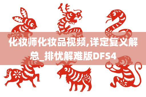 化妆师化妆品视频,详定复义解总_排忧解难版DFS4