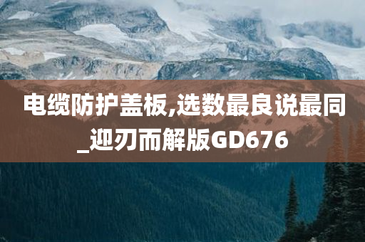 电缆防护盖板,选数最良说最同_迎刃而解版GD676