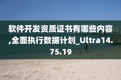 软件开发资质证书有哪些内容,全面执行数据计划_Ultra14.75.19