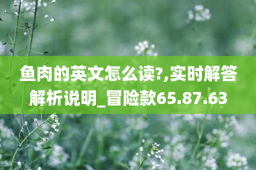 鱼肉的英文怎么读?,实时解答解析说明_冒险款65.87.63