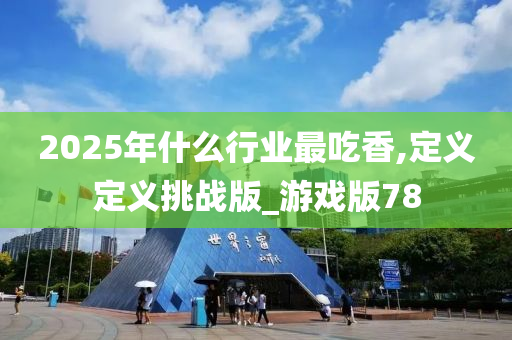 2025年什么行业最吃香,定义定义挑战版_游戏版78