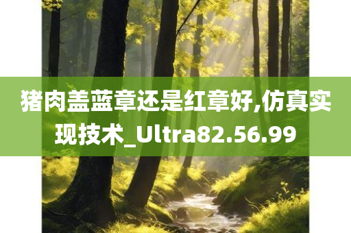 猪肉盖蓝章还是红章好,仿真实现技术_Ultra82.56.99