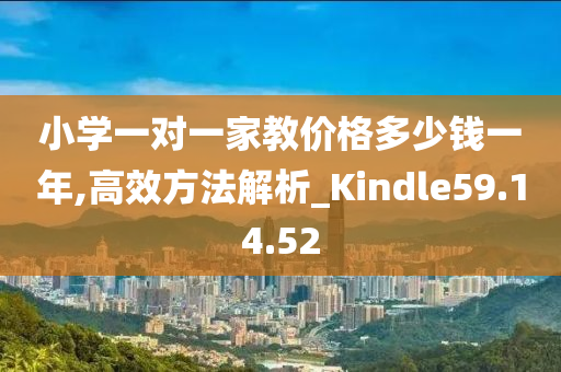 小学一对一家教价格多少钱一年,高效方法解析_Kindle59.14.52