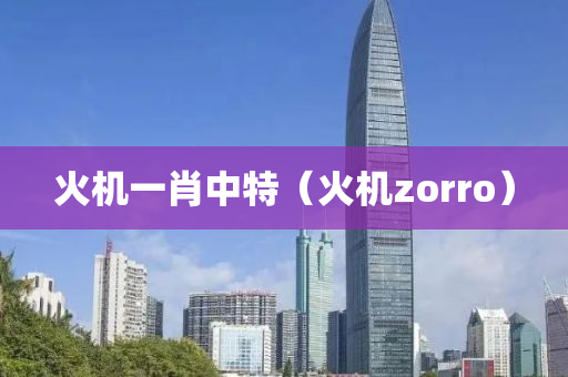 火机一肖中特（火机zorro）