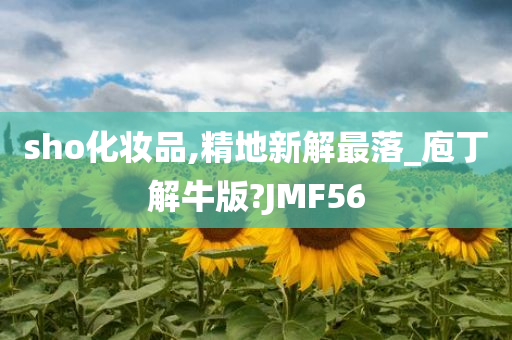 sho化妆品,精地新解最落_庖丁解牛版?JMF56