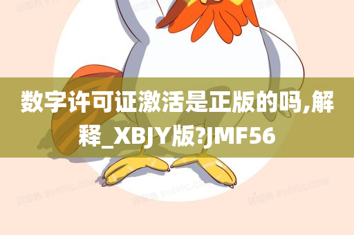 数字许可证激活是正版的吗,解释_XBJY版?JMF56