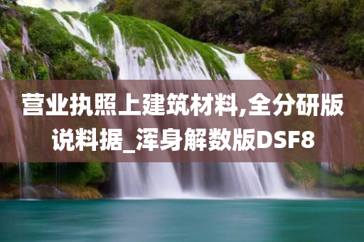 营业执照上建筑材料,全分研版说料据_浑身解数版DSF8