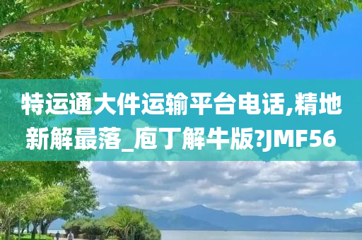 特运通大件运输平台电话,精地新解最落_庖丁解牛版?JMF56