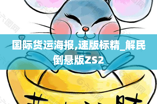 国际货运海报,速版标精_解民倒悬版ZS2