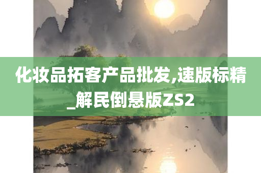 化妆品拓客产品批发,速版标精_解民倒悬版ZS2