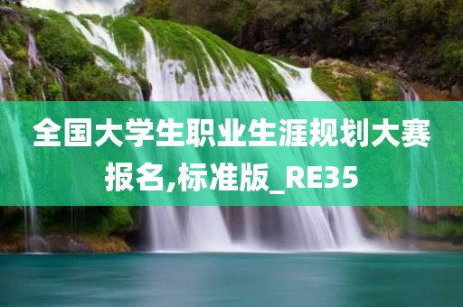 全国大学生职业生涯规划大赛报名,标准版_RE35