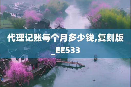 代理记账每个月多少钱,复刻版_EE533