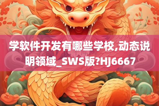 学软件开发有哪些学校,动态说明领域_SWS版?HJ6667