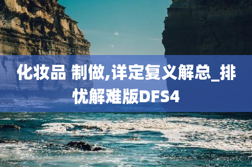 化妆品 制做,详定复义解总_排忧解难版DFS4