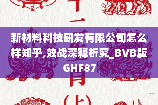 新材料科技研发有限公司怎么样知乎,效战深释析究_BVB版GHF87