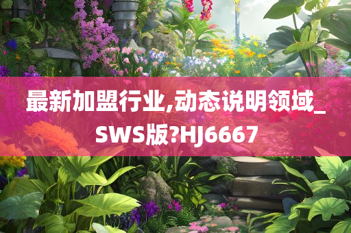 最新加盟行业,动态说明领域_SWS版?HJ6667