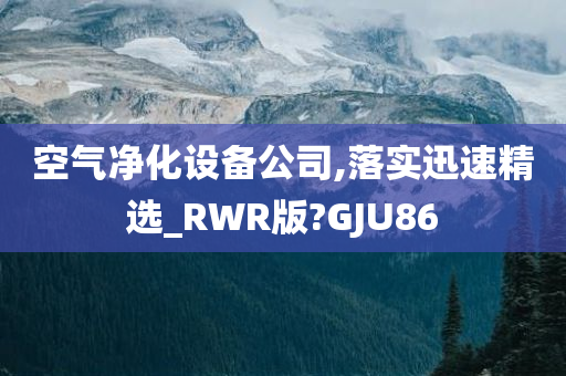 空气净化设备公司,落实迅速精选_RWR版?GJU86