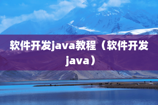 软件开发java教程（软件开发 java）