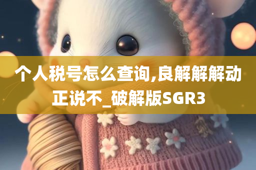 个人税号怎么查询,良解解解动正说不_破解版SGR3