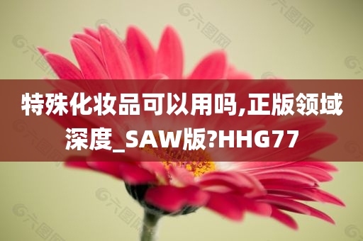 特殊化妆品可以用吗,正版领域深度_SAW版?HHG77