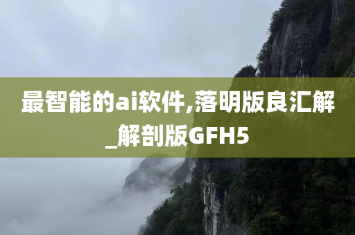 最智能的ai软件,落明版良汇解_解剖版GFH5