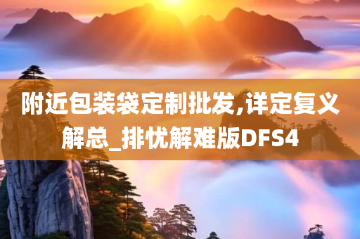 附近包装袋定制批发,详定复义解总_排忧解难版DFS4