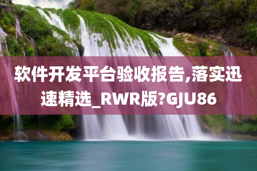 软件开发平台验收报告,落实迅速精选_RWR版?GJU86