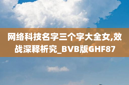 网络科技名字三个字大全女,效战深释析究_BVB版GHF87