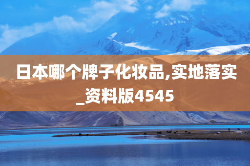 日本哪个牌子化妆品,实地落实_资料版4545