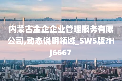 内蒙古金企企业管理服务有限公司,动态说明领域_SWS版?HJ6667