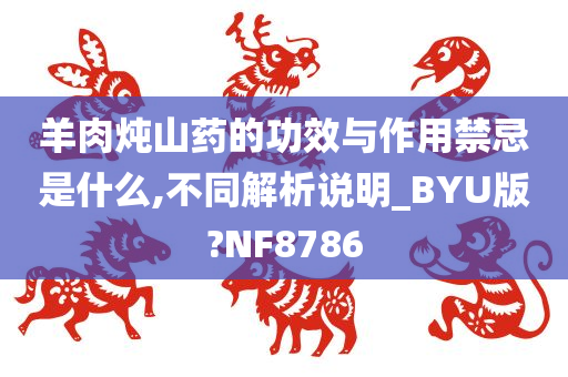 羊肉炖山药的功效与作用禁忌是什么,不同解析说明_BYU版?NF8786