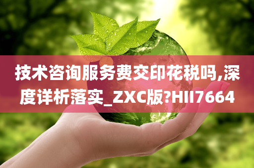 技术咨询服务费交印花税吗,深度详析落实_ZXC版?HII7664