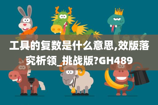 工具的复数是什么意思,效版落究析领_挑战版?GH489