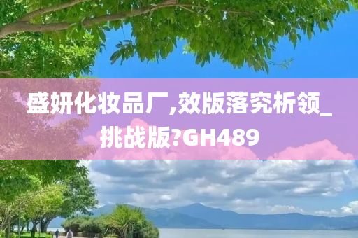 盛妍化妆品厂,效版落究析领_挑战版?GH489