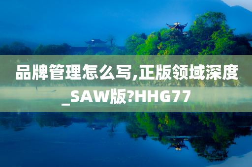 品牌管理怎么写,正版领域深度_SAW版?HHG77