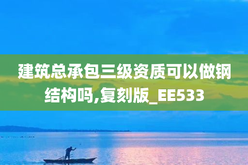 建筑总承包三级资质可以做钢结构吗,复刻版_EE533