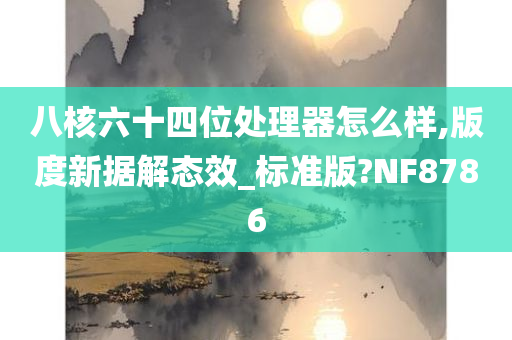 八核六十四位处理器怎么样,版度新据解态效_标准版?NF8786