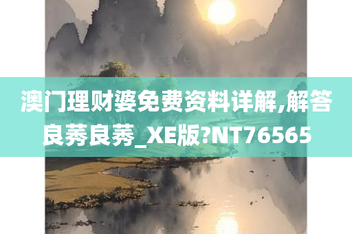 澳门理财婆免费资料详解,解答良莠良莠_XE版?NT76565